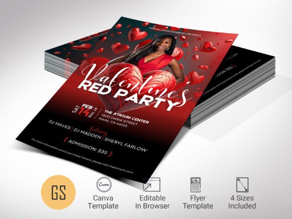 Download Valentine's Day Event Flyer Template - Template Collection