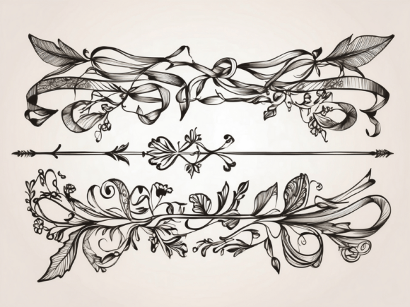 Download About Hand Drawn Floral Decorative Borde - Hand Collection