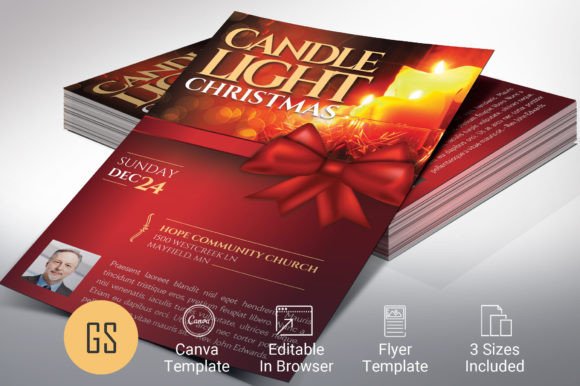 Download Candlelight Christmas Flyer Template - Template Collection